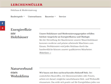 Tablet Screenshot of lerchenmueller-holzbau.de